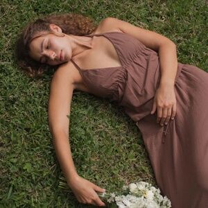 Indigo Luna Mokki Halter Top in Walnut